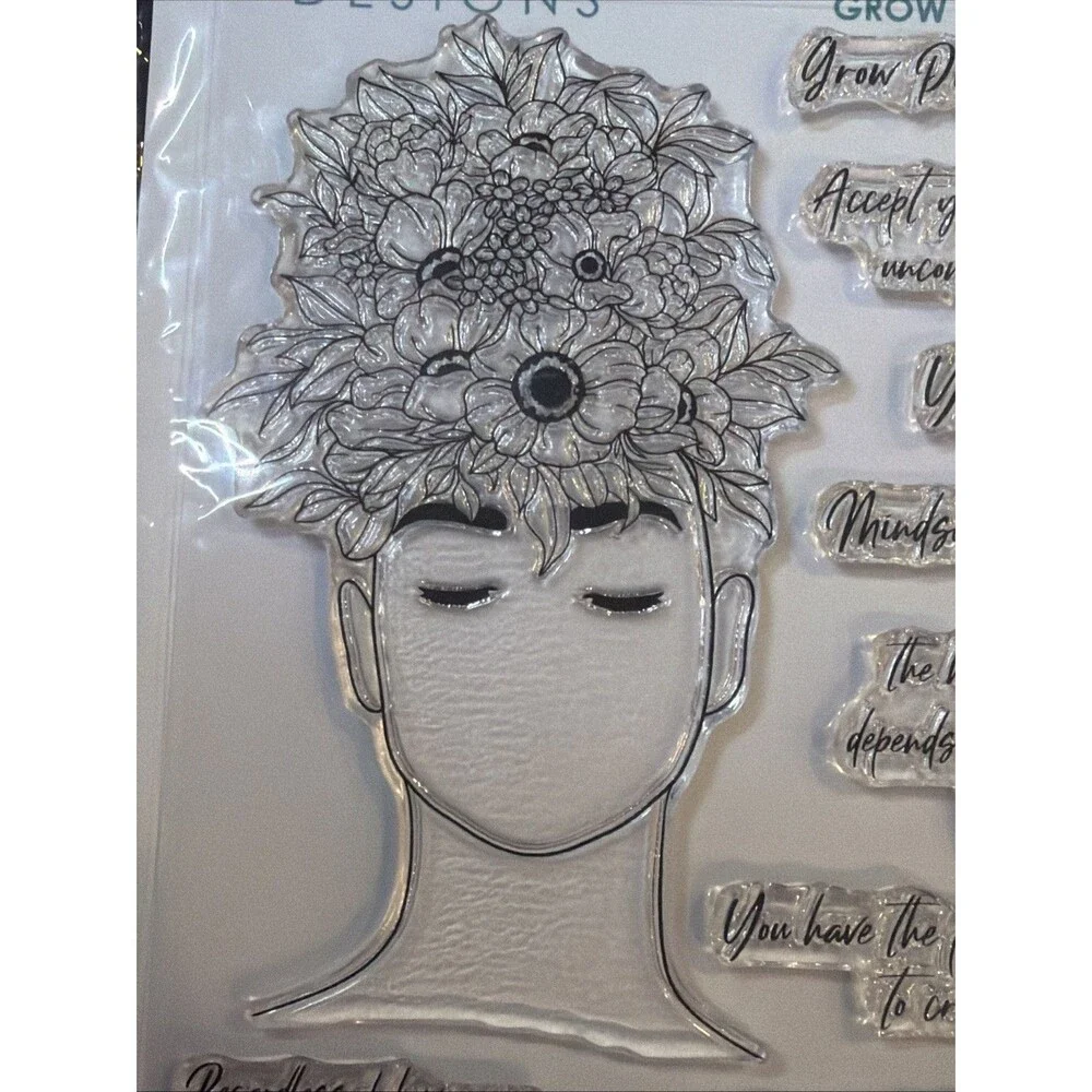 Gina K Designs grow positive thoughts you are enough sentiments